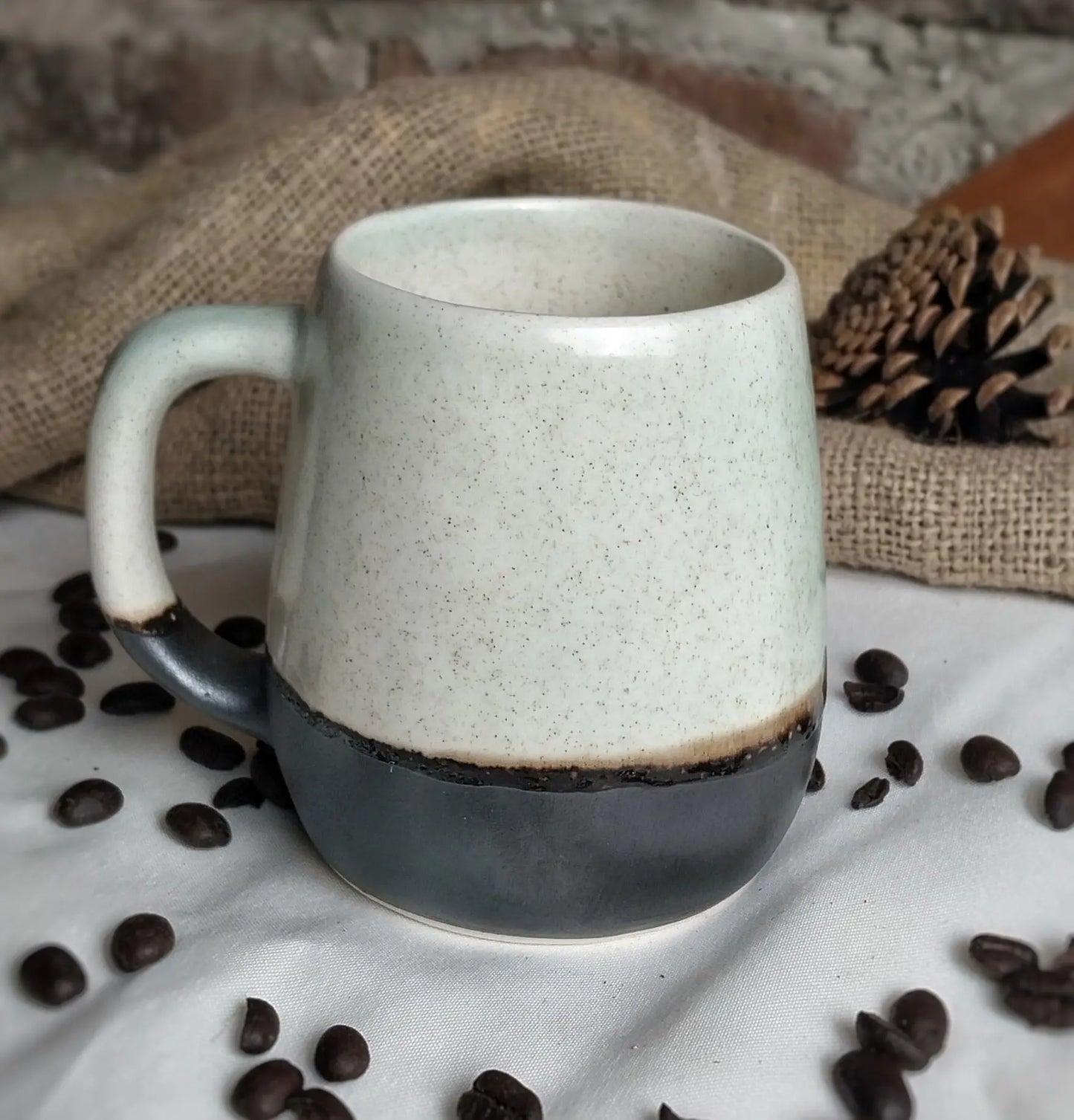 Siyah Beton Latte Bardağı - Gülsüm Sanat Evi