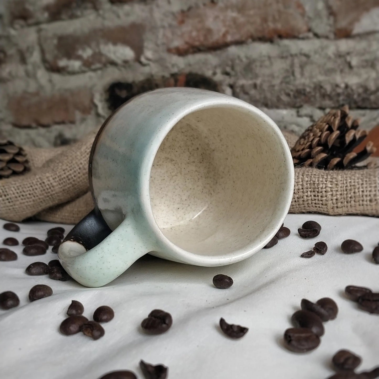 Siyah Beton Latte Bardağı - Gülsüm Sanat Evi