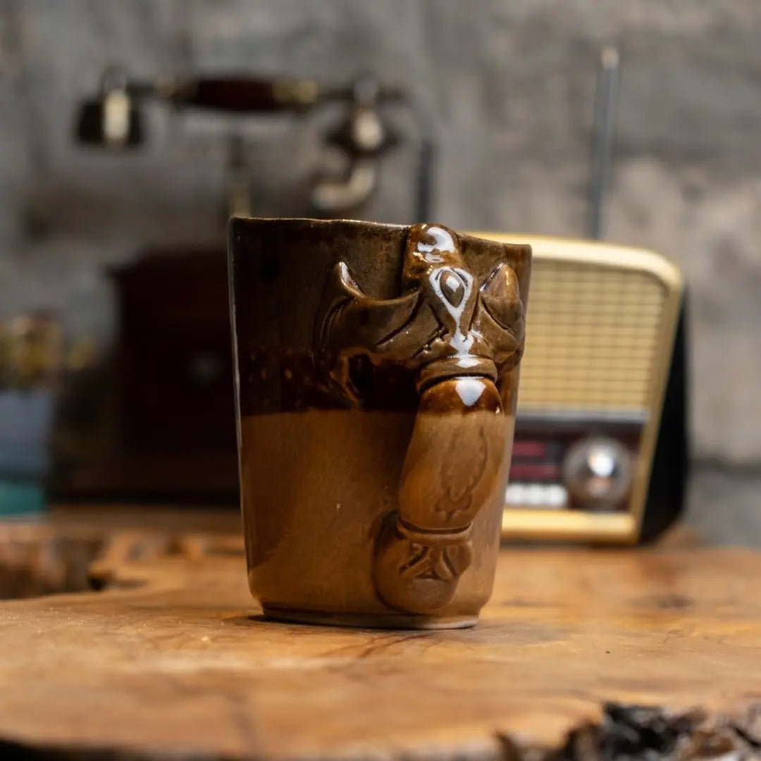 Kartal Pençe Seramik Kupa - Gülsüm Sanat Evi