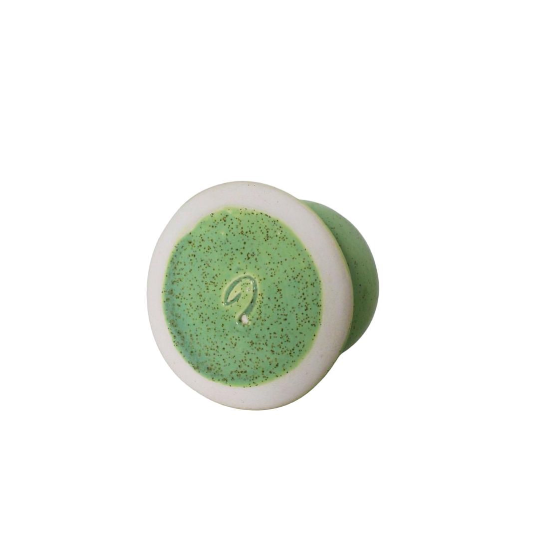 Yeşil Benekli Matcha Whisk Tutucu Gülsüm Sanat Evi