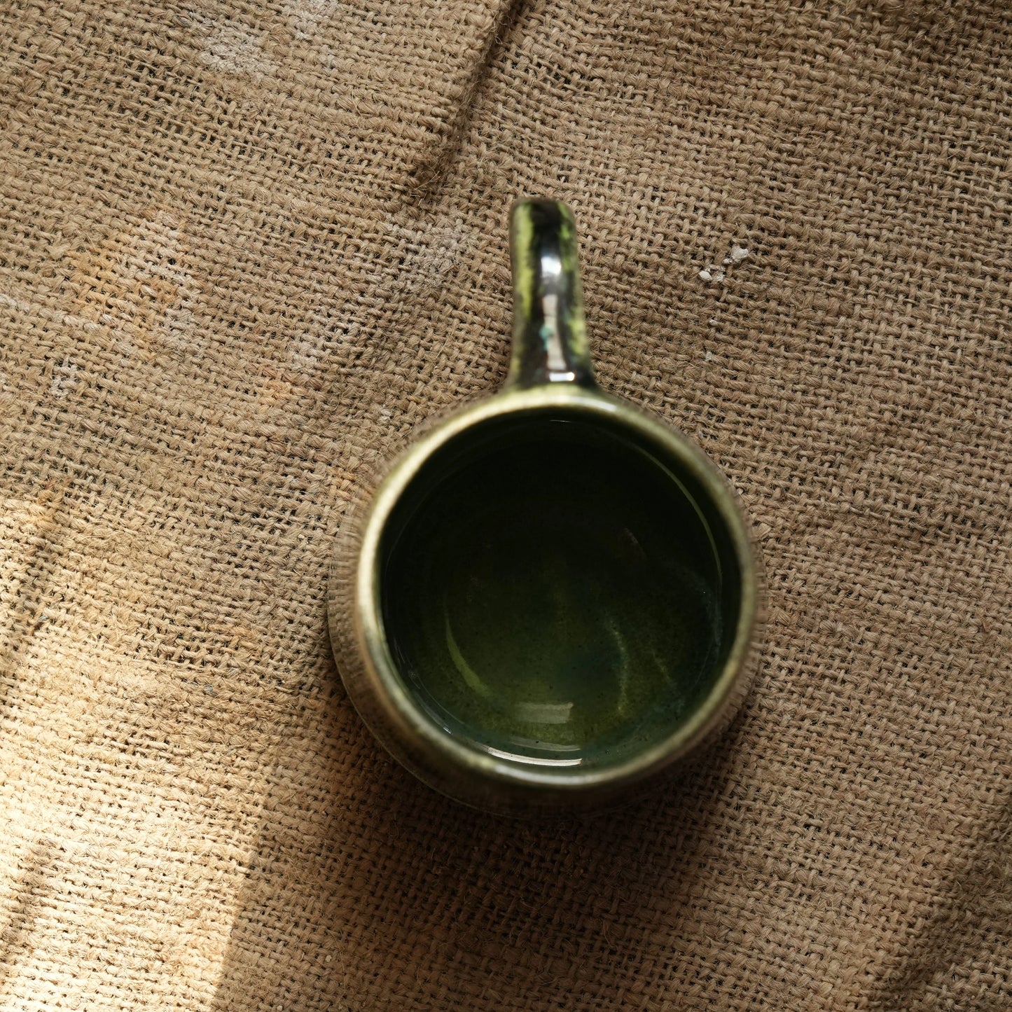 Yeşil Yosun Kahve Bardağı - Gülsüm Sanat Evi