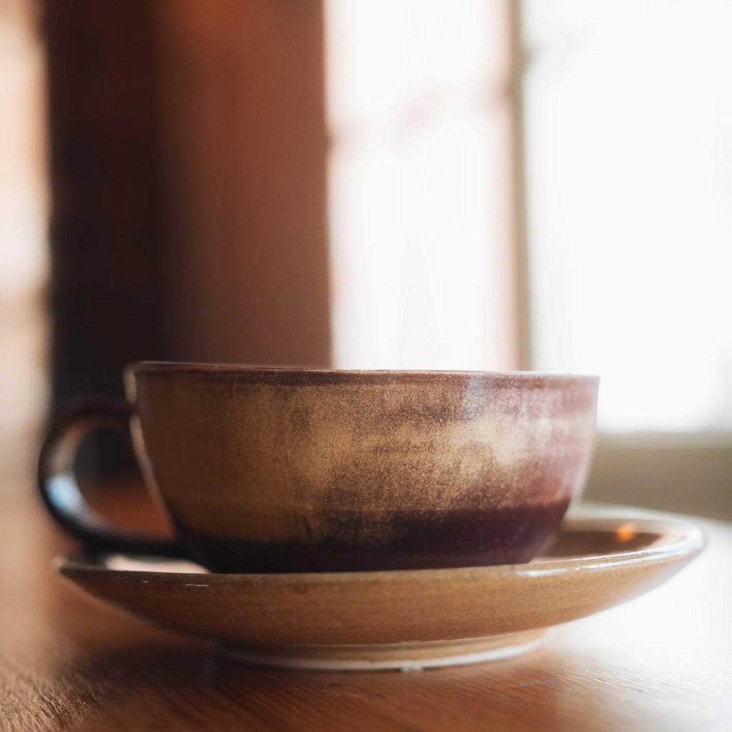 El Yapımı Seramik Latte Art Fincanı - Gülsüm Sanat Evi