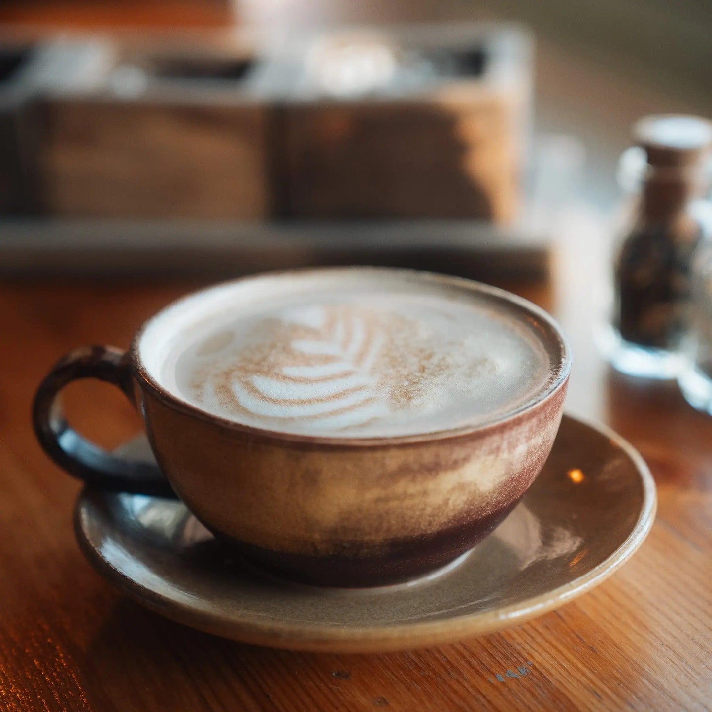El Yapımı Seramik Latte Art Fincanı - Gülsüm Sanat Evi