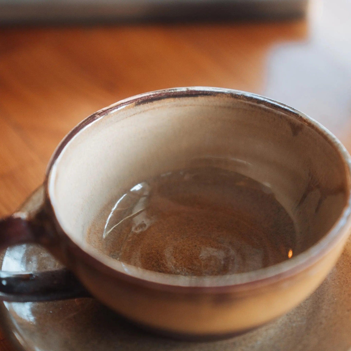 El Yapımı Seramik Latte Art Fincanı - Gülsüm Sanat Evi