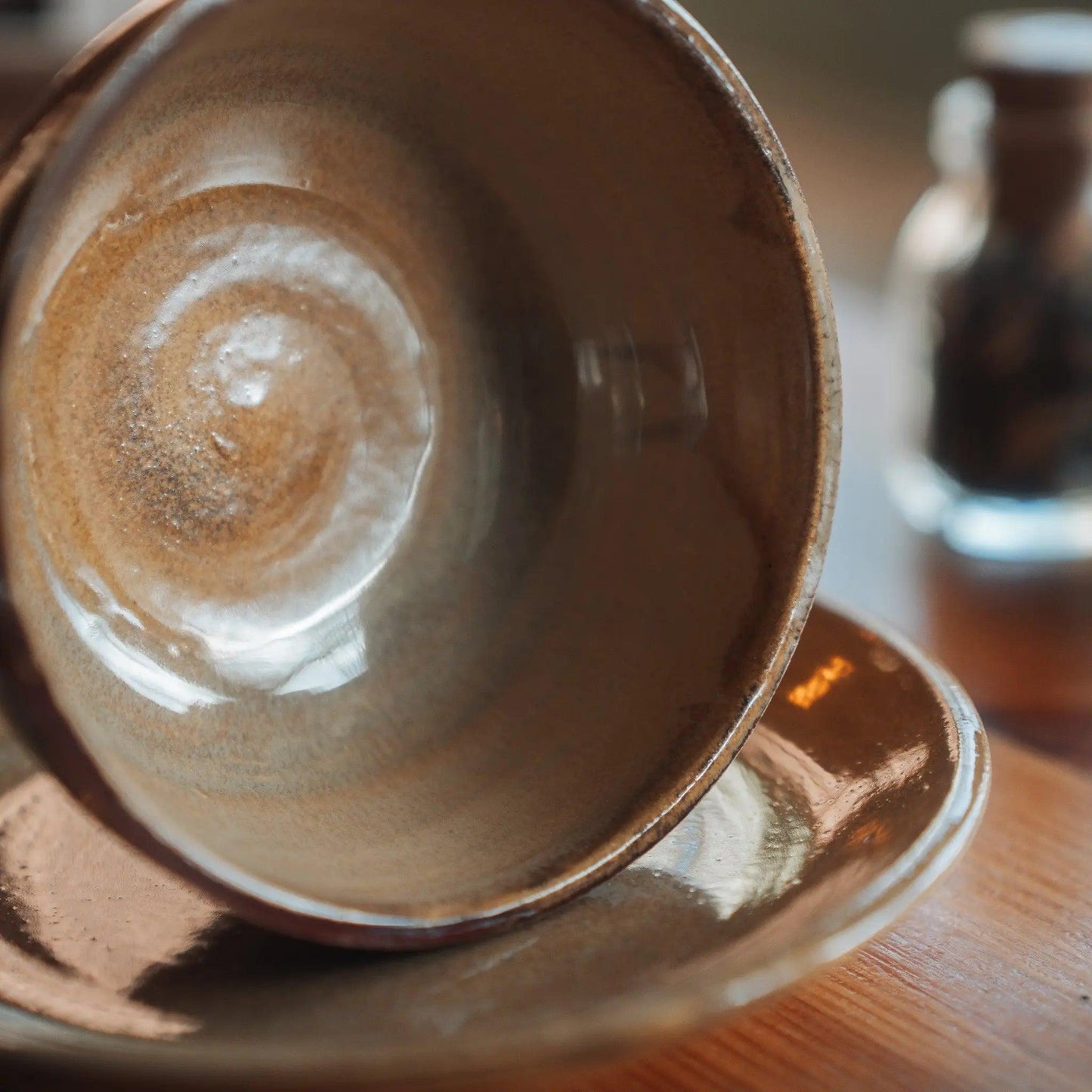 El Yapımı Seramik Latte Art Fincanı - Gülsüm Sanat Evi