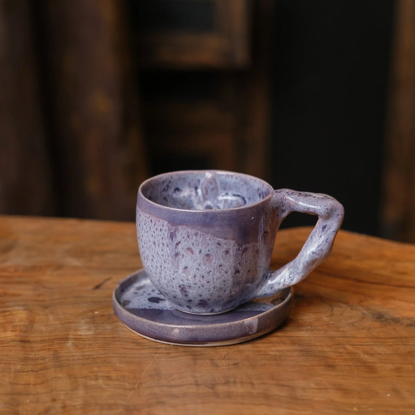 Lila Kahve Fincanı - Gülsüm Sanat Evi