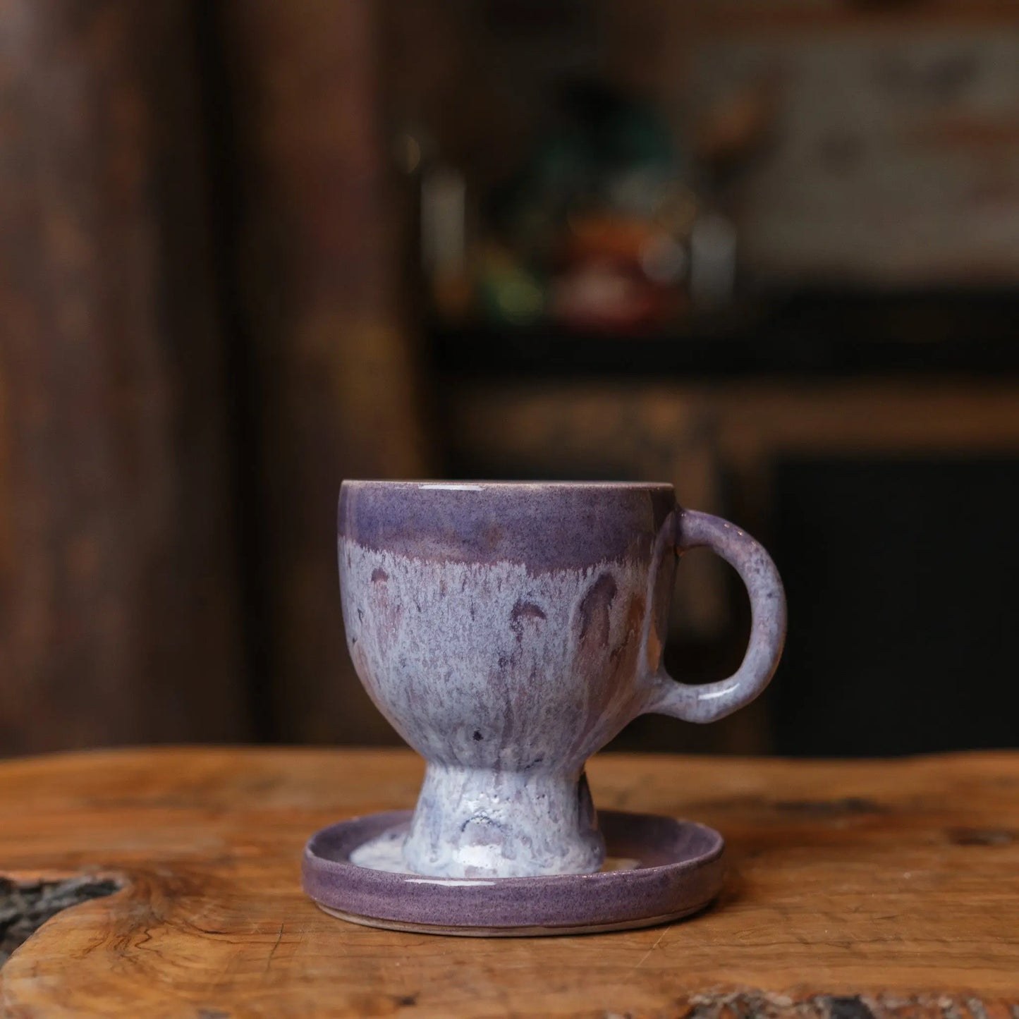 Lila Kahve Fincanı - Gülsüm Sanat Evi
