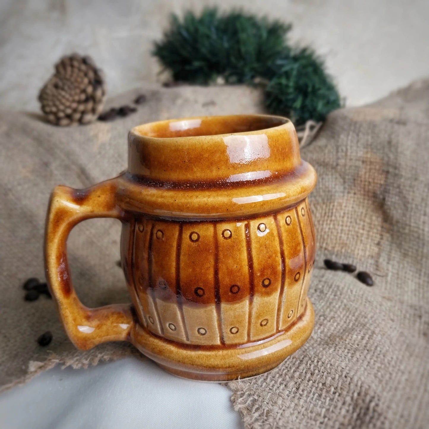 Fıçı Nescafe Kahve Bardağı - Gülsüm Sanat Evi