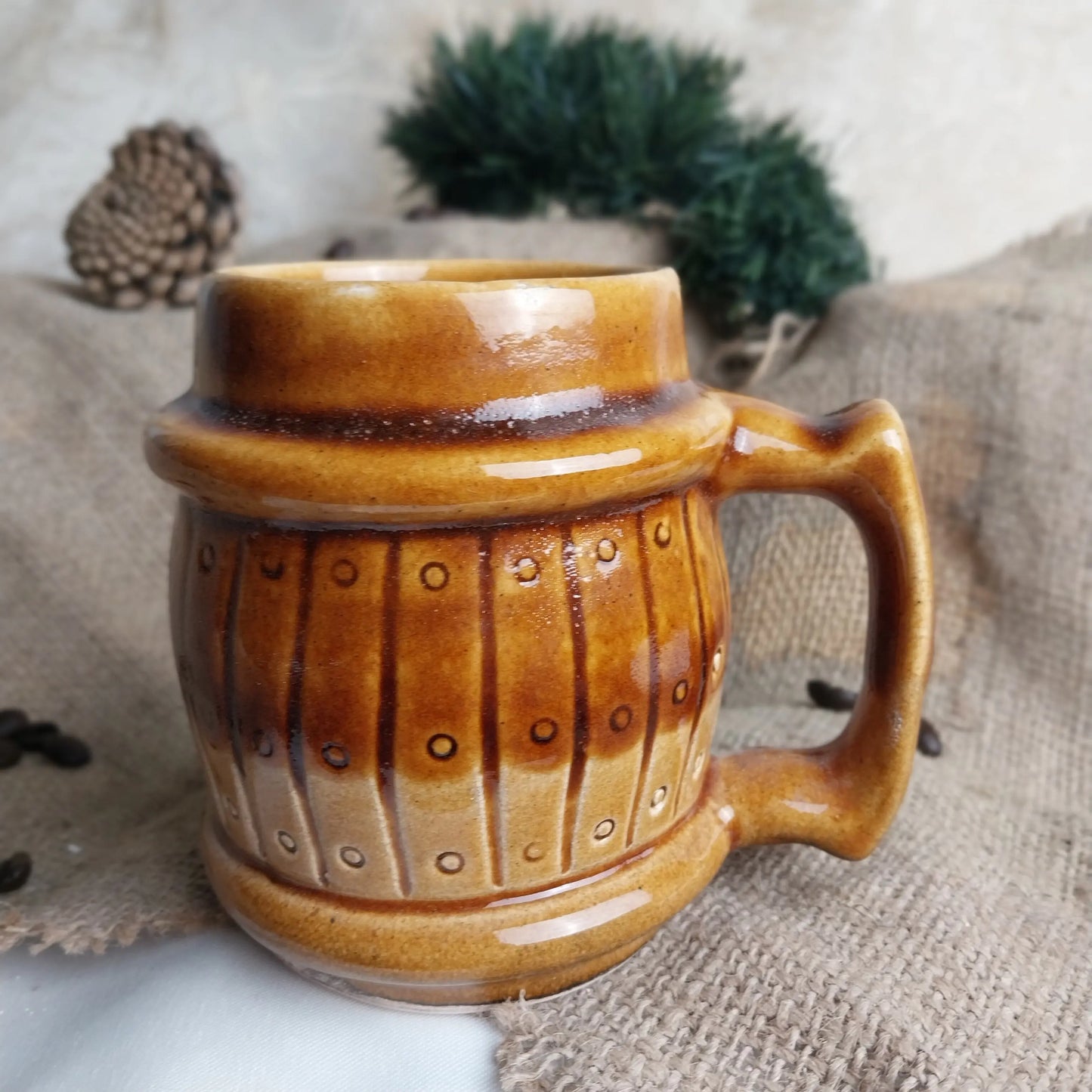 Fıçı Nescafe Kahve Bardağı - Gülsüm Sanat Evi