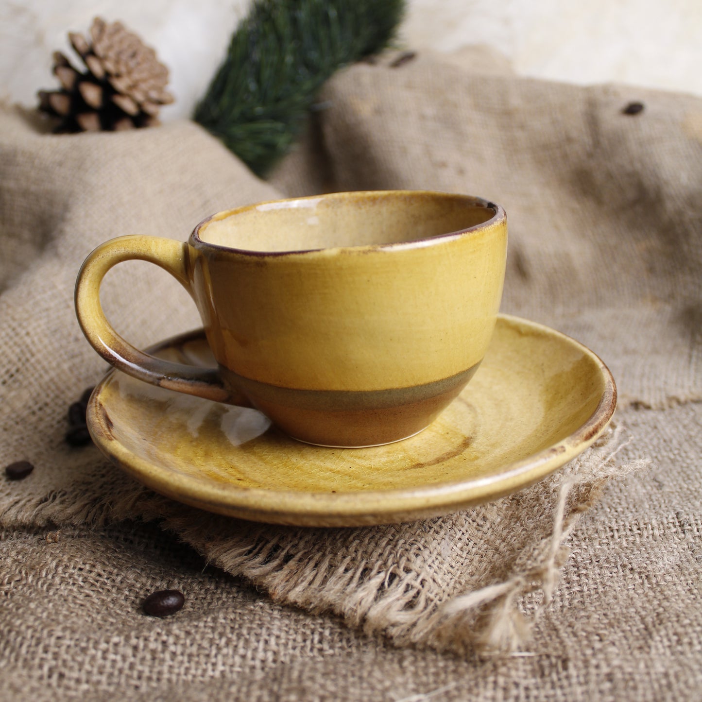 Kumsal Nescafe Kahve Bardağı - Gülsüm Sanat Evi