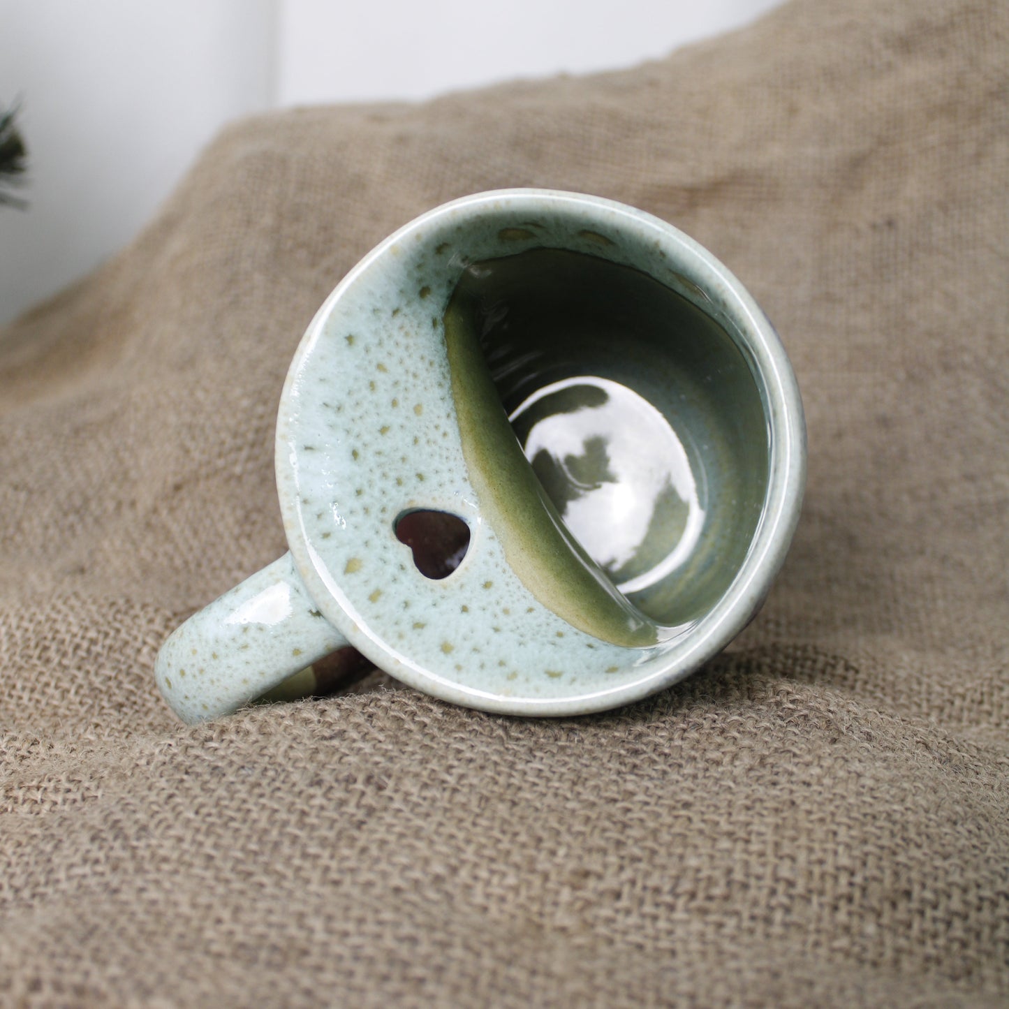 Okyanus Kalp Kulp Kahve Bardağı - Gülsüm Sanat Evi