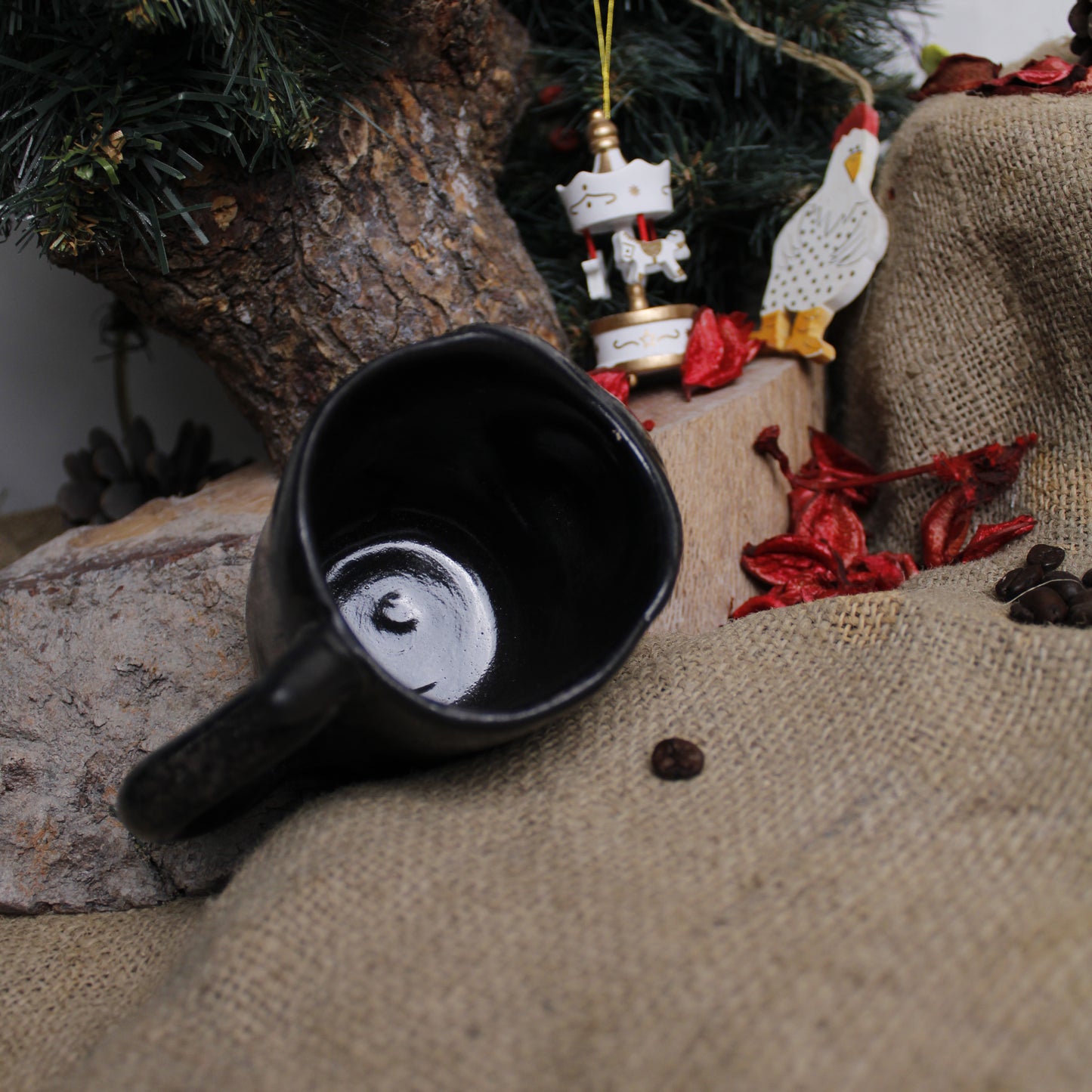 Kedi Seramik Kahve Kupası - Gülsüm Sanat Evi