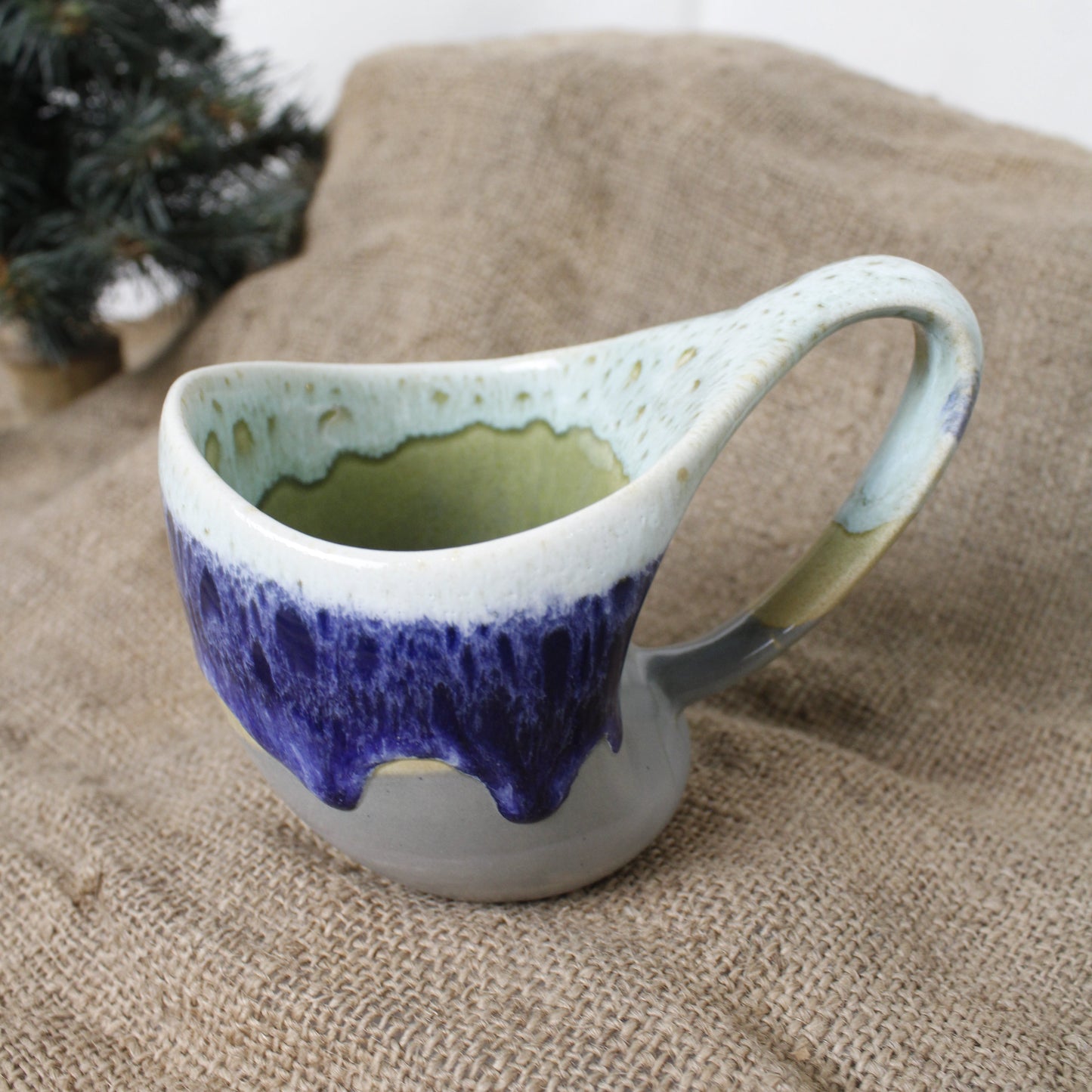 Okyanus Oval Kulp Kahve Bardağı Gülsüm Sanat Evi