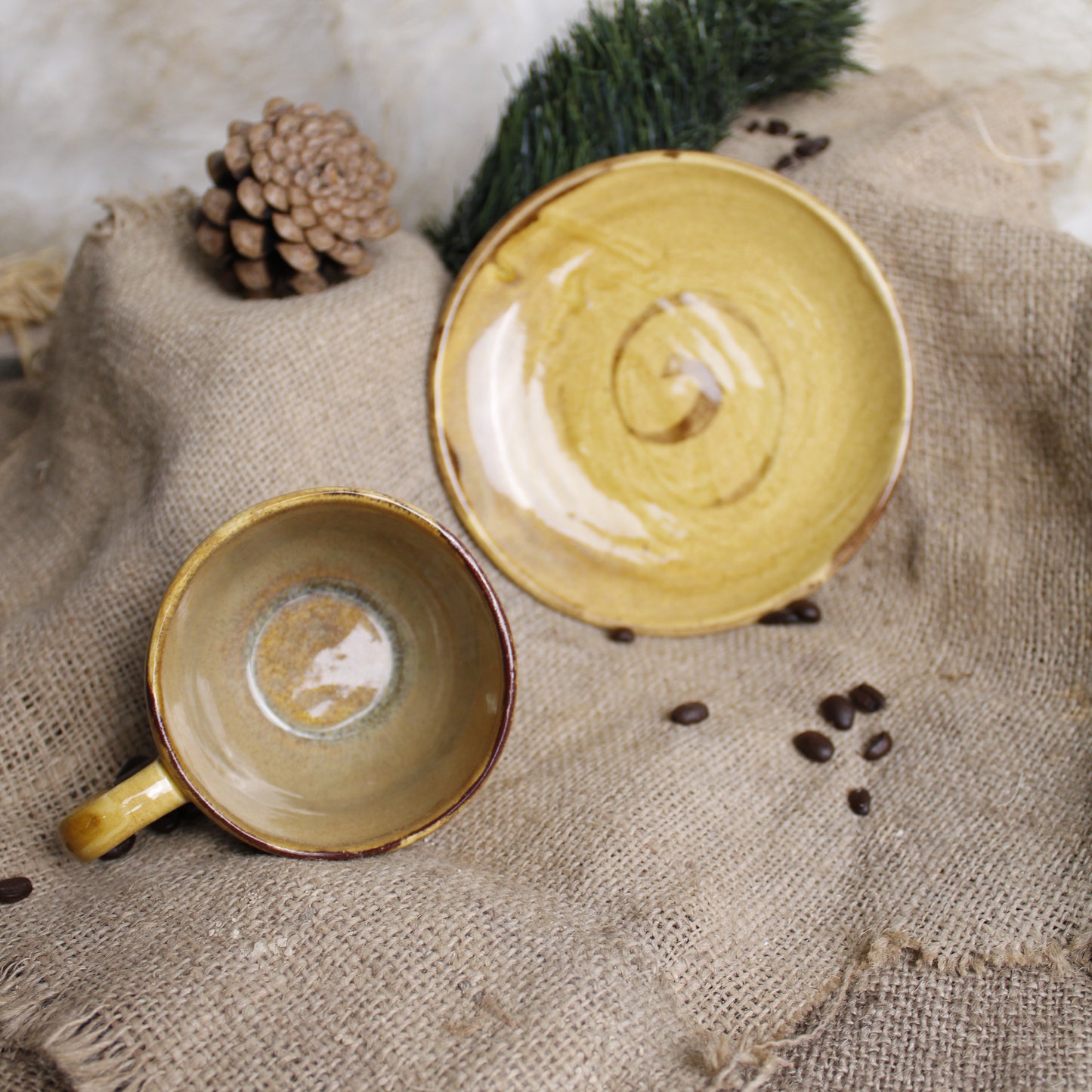 Kumsal Nescafe Kahve Bardağı - Gülsüm Sanat Evi