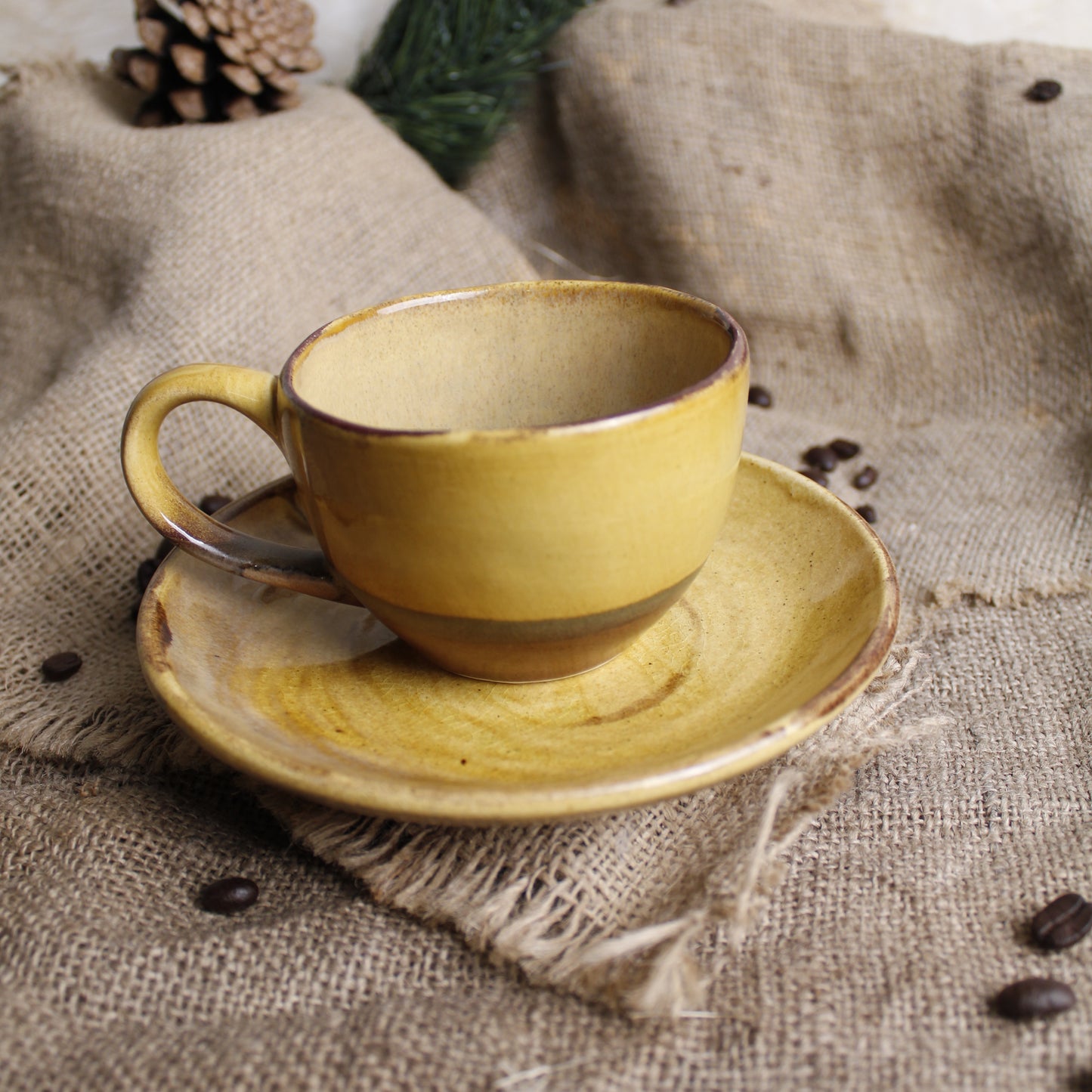 Kumsal Nescafe Kahve Bardağı - Gülsüm Sanat Evi