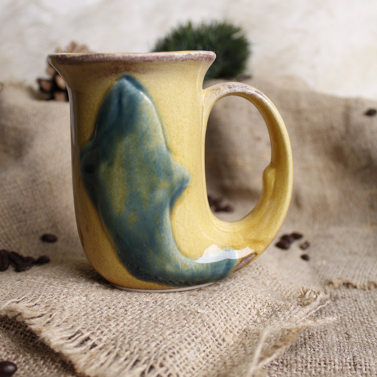 Yunus Yeşil Kahve Bardağı - Gülsüm Sanat Evi