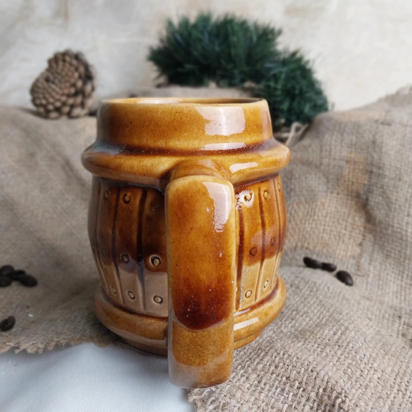 Fıçı Nescafe Kahve Bardağı - Gülsüm Sanat Evi