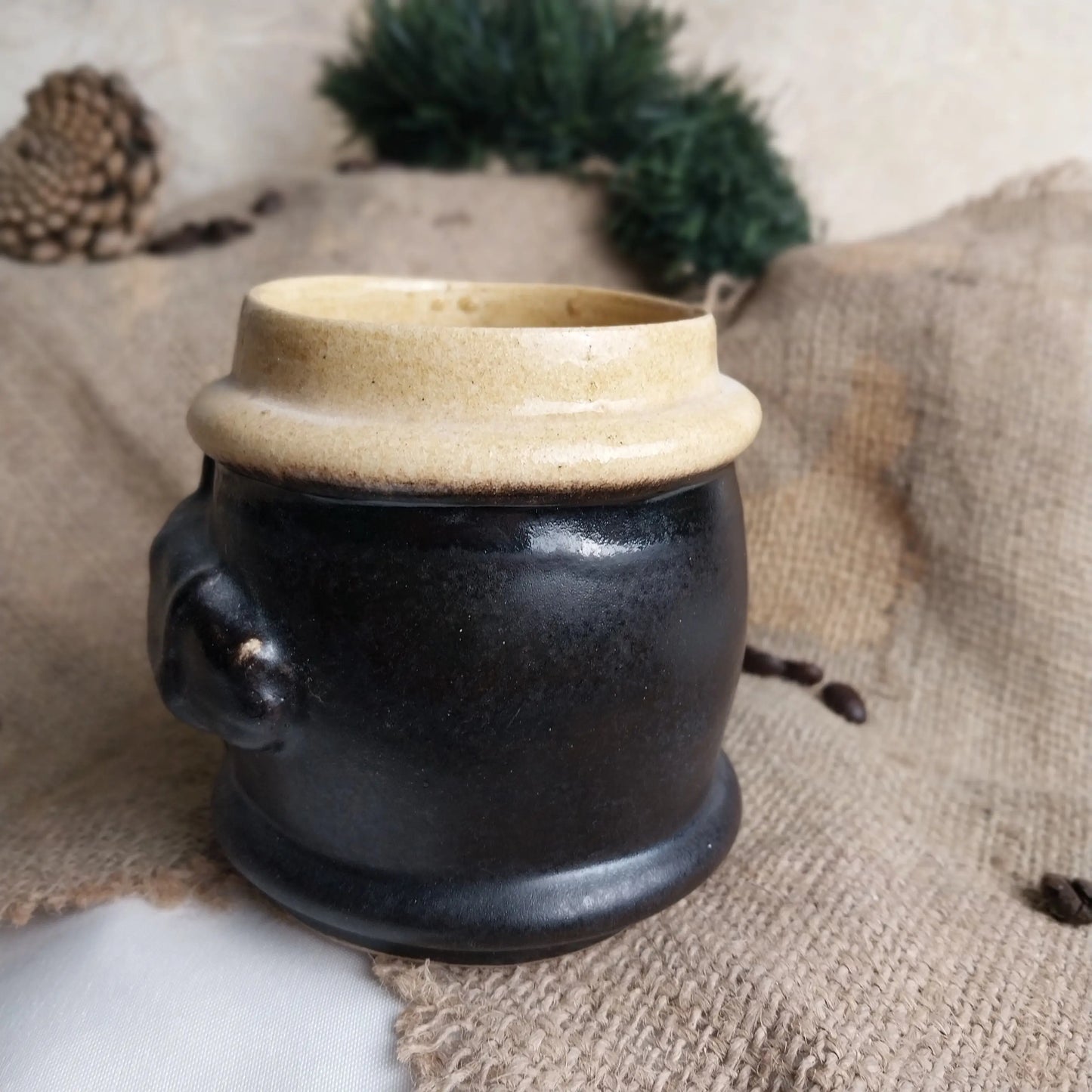 Seramik Fıçı At Kahve Bardağı - Gülsüm Sanat Evi
