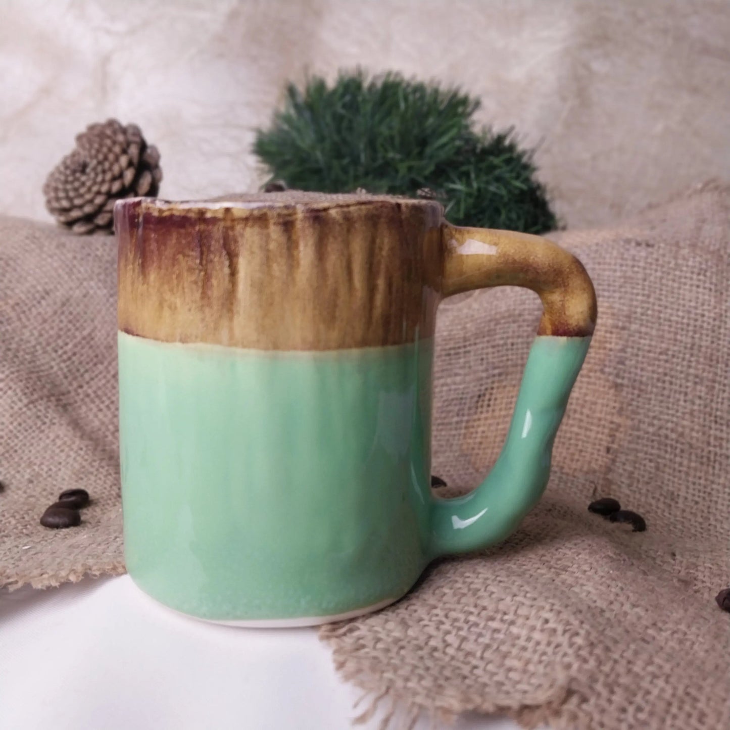 Yeşil Baby Groot Kahve Bardağı - Gülsüm Sanat Evi