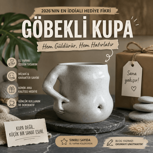Erkek Arkadaşa En Komik Hediye 2026: Göbekli Kupa - Gülsüm Sanat Evi