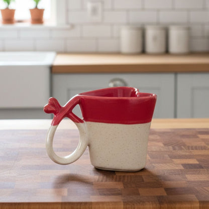 Kalpli Tutkulu Aşıklar Kahve Bardağı Gülsüm Sanat Evi