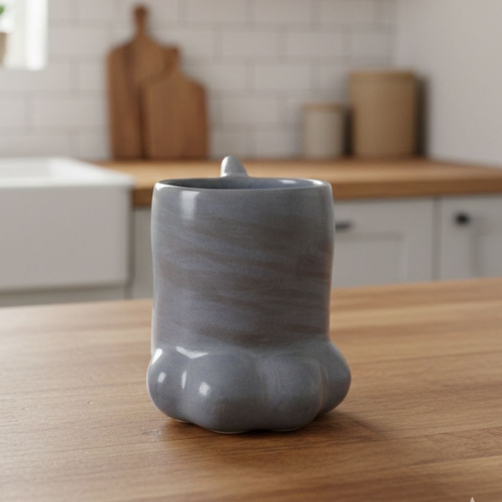 Kedi Patişi Kahve Kupası Gülsüm Sanat Evi