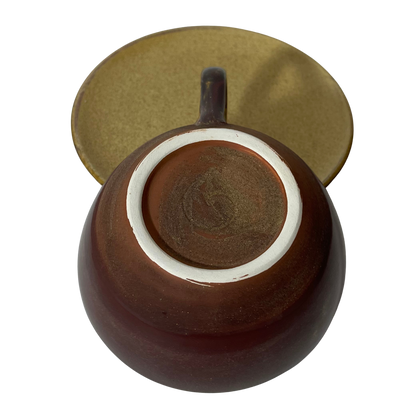 El Yapımı Seramik Latte Art Fincanı Gülsüm Sanat Evi