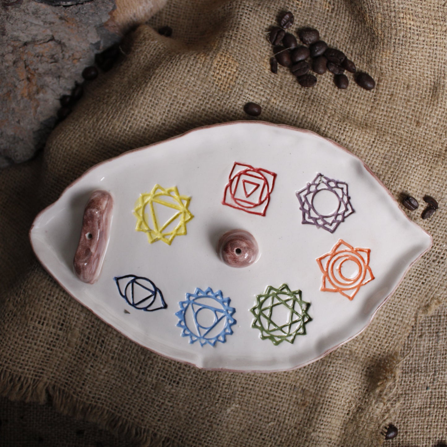 7 Çakra Seramik Tütsülük - Gülsüm Sanat Evi