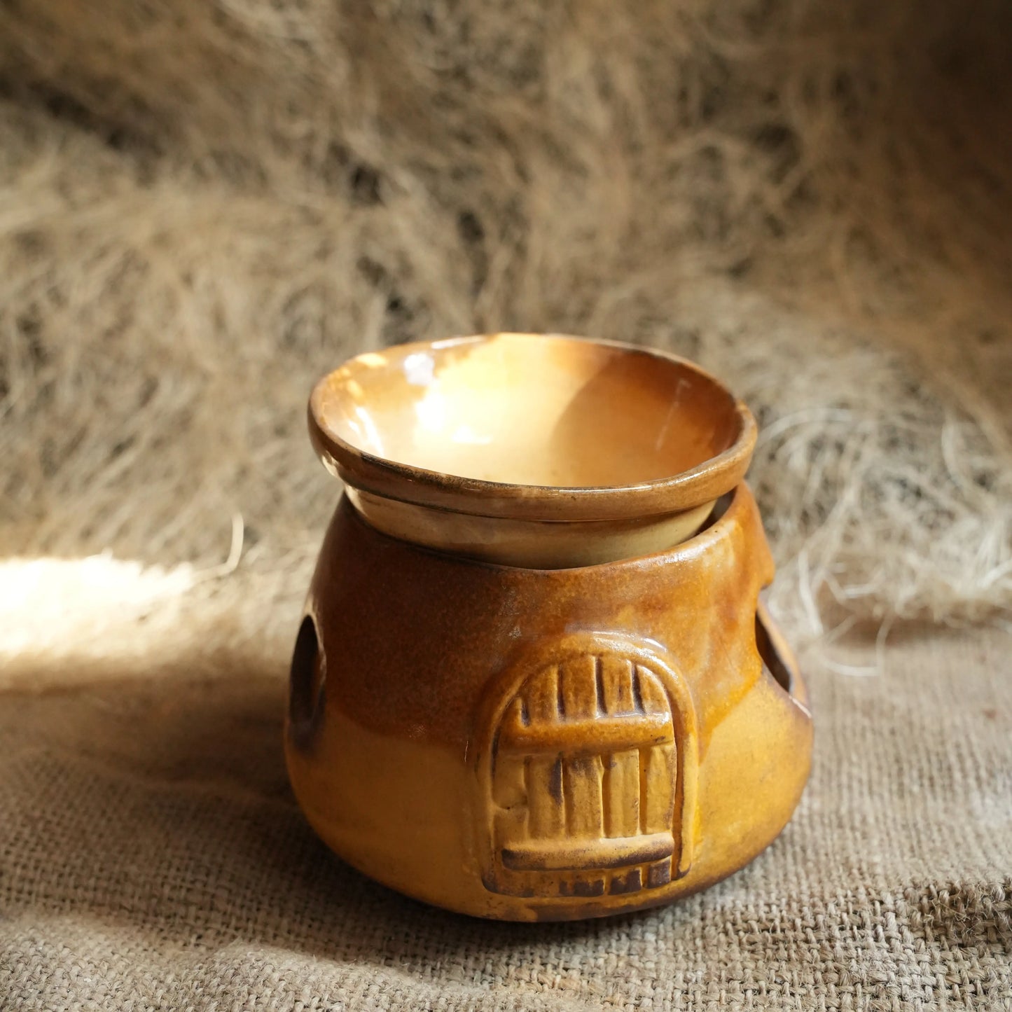 Stoneware Şirin Evi Buhurdanlık Gülsüm Sanat Evi