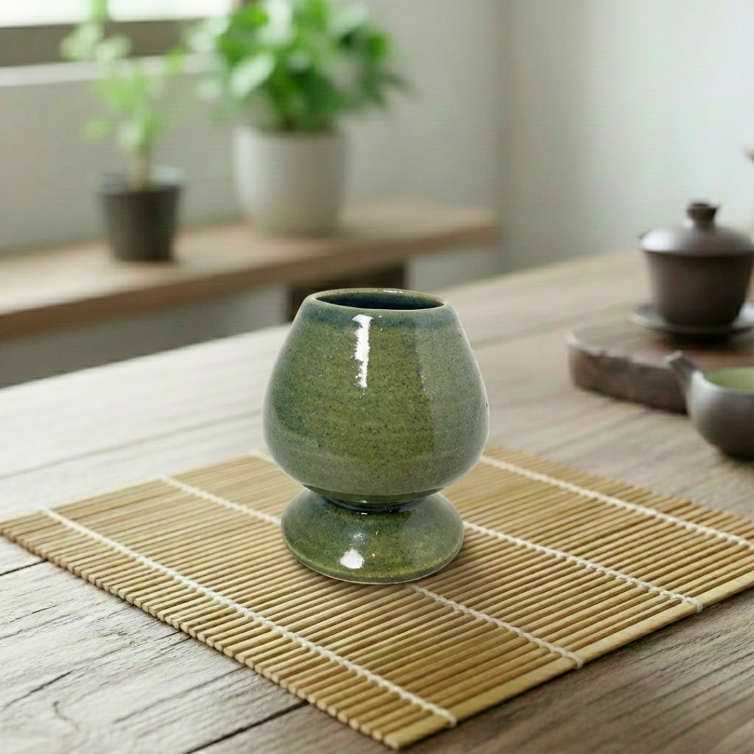 Yosun Ormanı Matcha Whisk Tutucu Gülsüm Sanat Evi