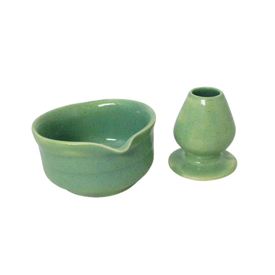 Yeşil Benekli Matcha Kasesi Gülsüm Sanat Evi