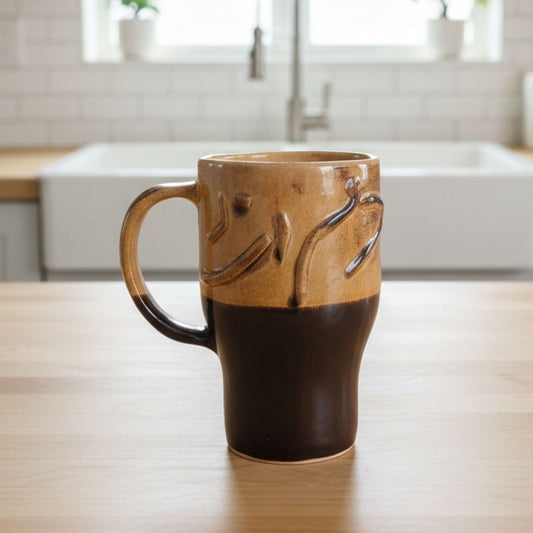 Rustic Büyük Kahve Bardağı Gülsüm Sanat Evi