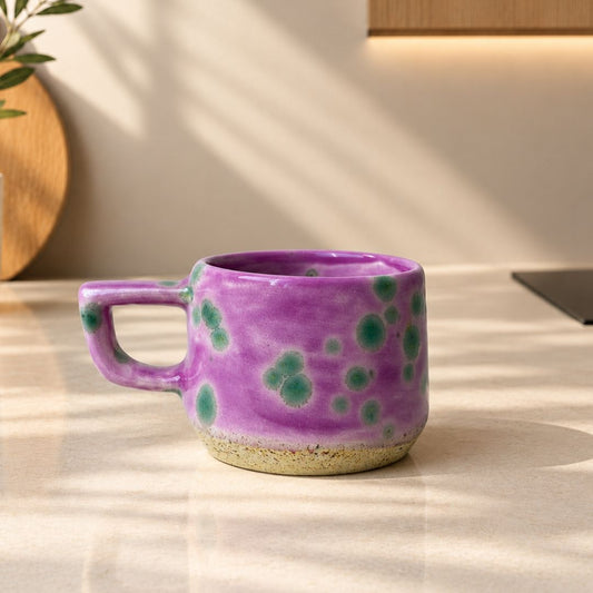 Egzotik Mor Americano Kahve Kupası - Gülsüm Sanat Evi