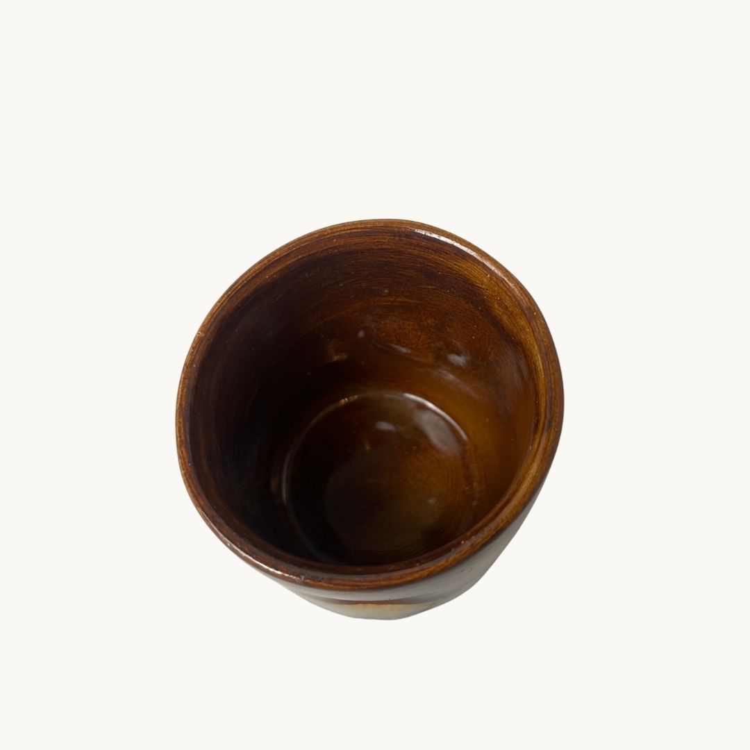 Thumb Print Stoneware Cortado Kupa