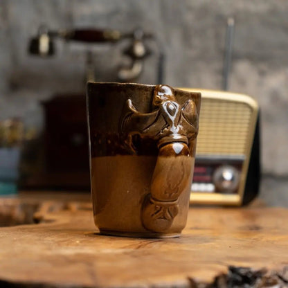 Kartal Pençe Seramik Kupa - Gülsüm Sanat Evi