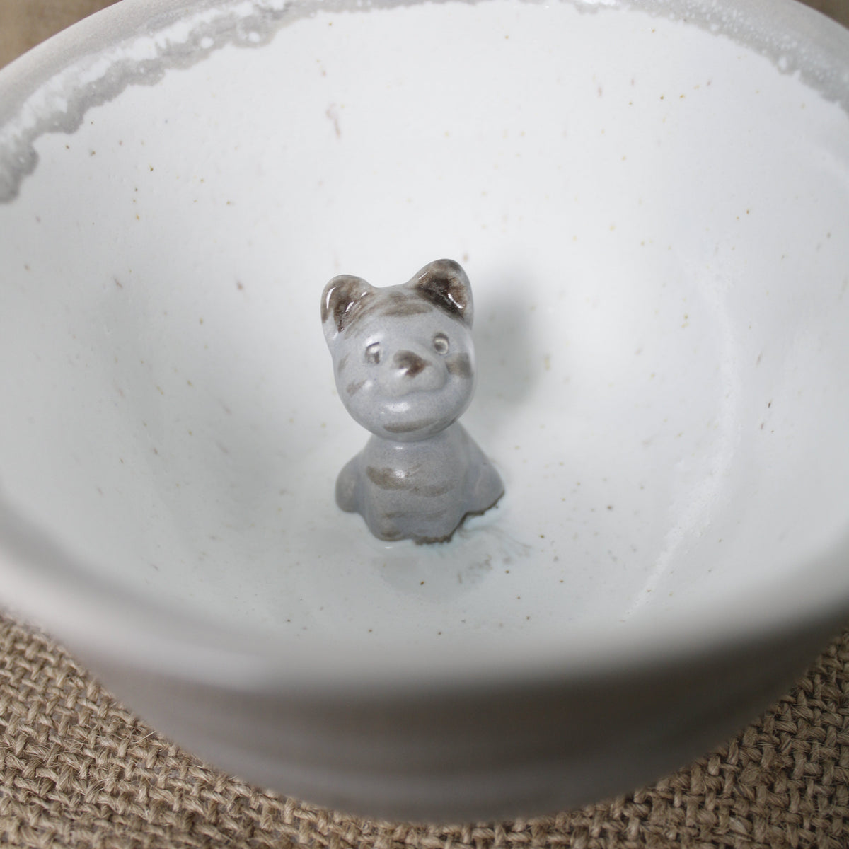 Kedi Figürlü Kahve Kupası - Gülsüm Sanat Evi