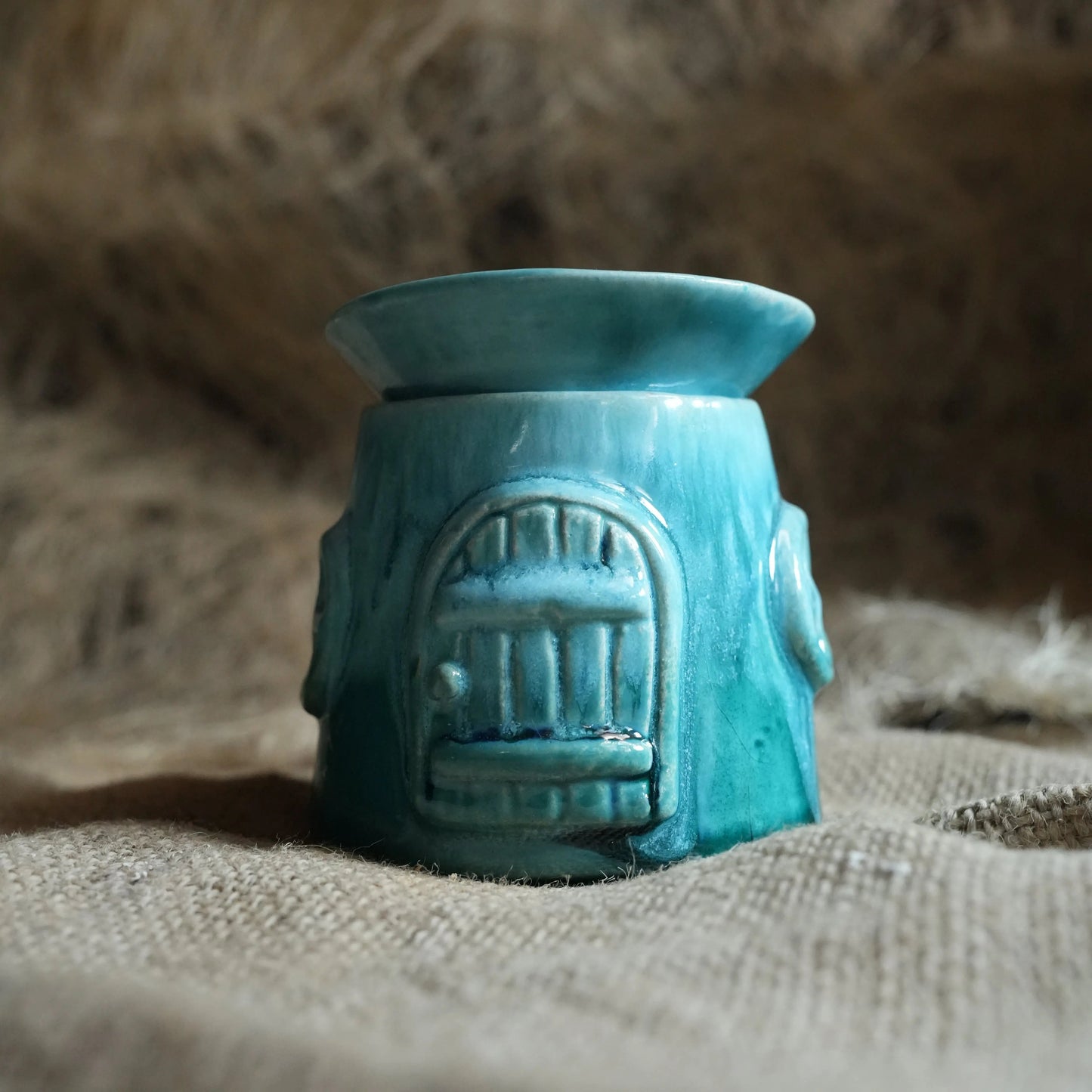 Mavi Şirin Evi Buhurdanlık - Gülsüm Sanat Evi