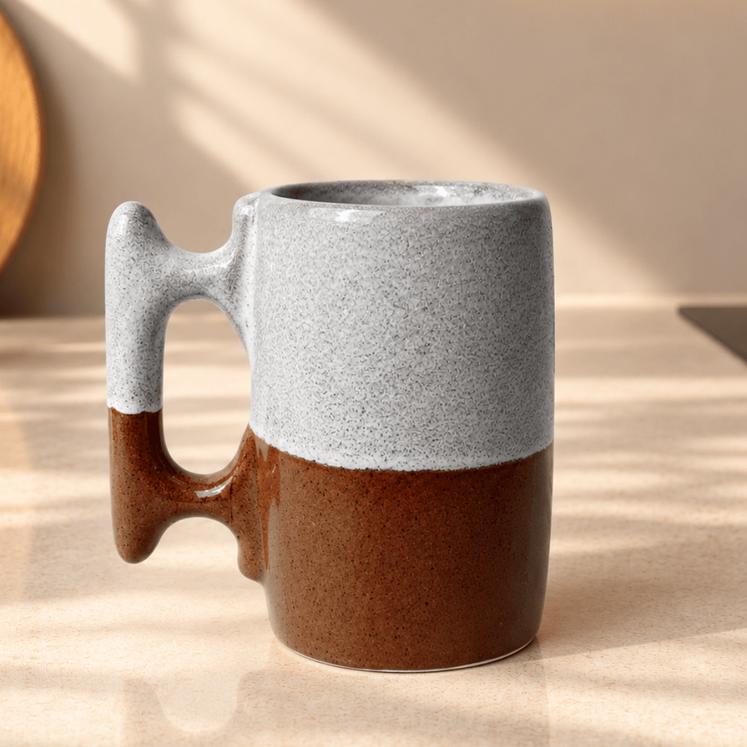 Modern Benekli Bira Kupası - Gülsüm Sanat Evi