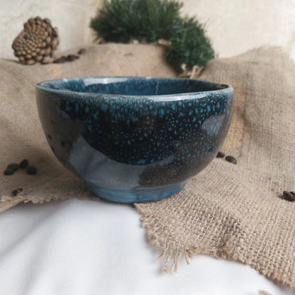 Okyanus Esintisi Latte Kahve Fincanı - Gülsüm Sanat Evi