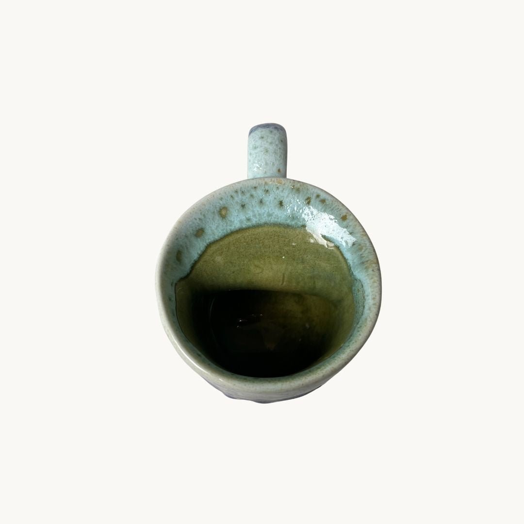Okyanus Kalp Kulp Kahve Bardağı - Gülsüm Sanat Evi