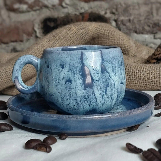 Okyanus Türk Kahve Fincanı - Gülsüm Sanat Evi