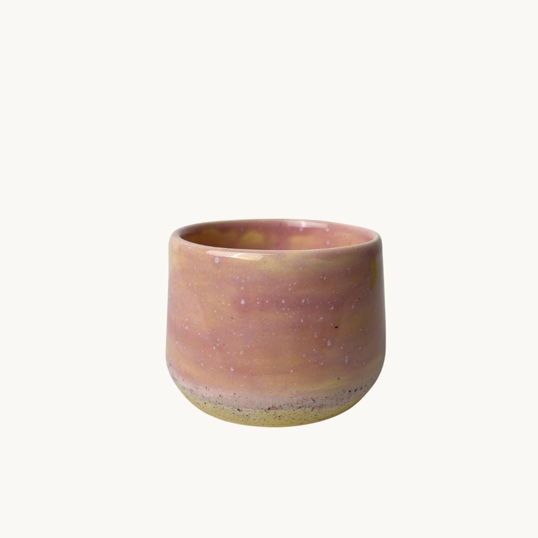 Pembe Şafak Americano Kahve Kupası - Gülsüm Sanat Evi
