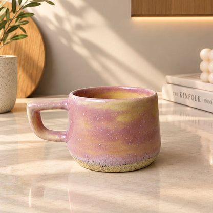 Pembe Şafak Americano Kahve Kupası - Gülsüm Sanat Evi