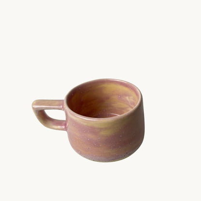 Pembe Şafak Americano Kahve Kupası - Gülsüm Sanat Evi