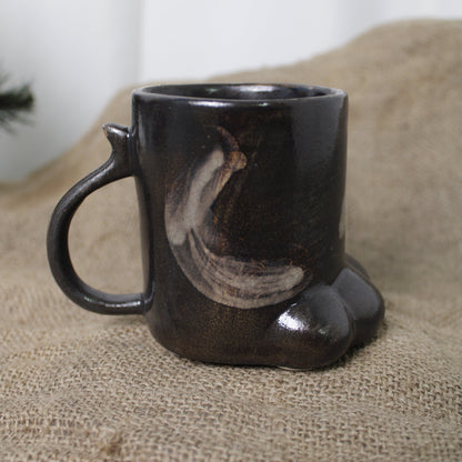 Kedi Patişi Seramik Kahve Kupa - Gülsüm Sanat Evi