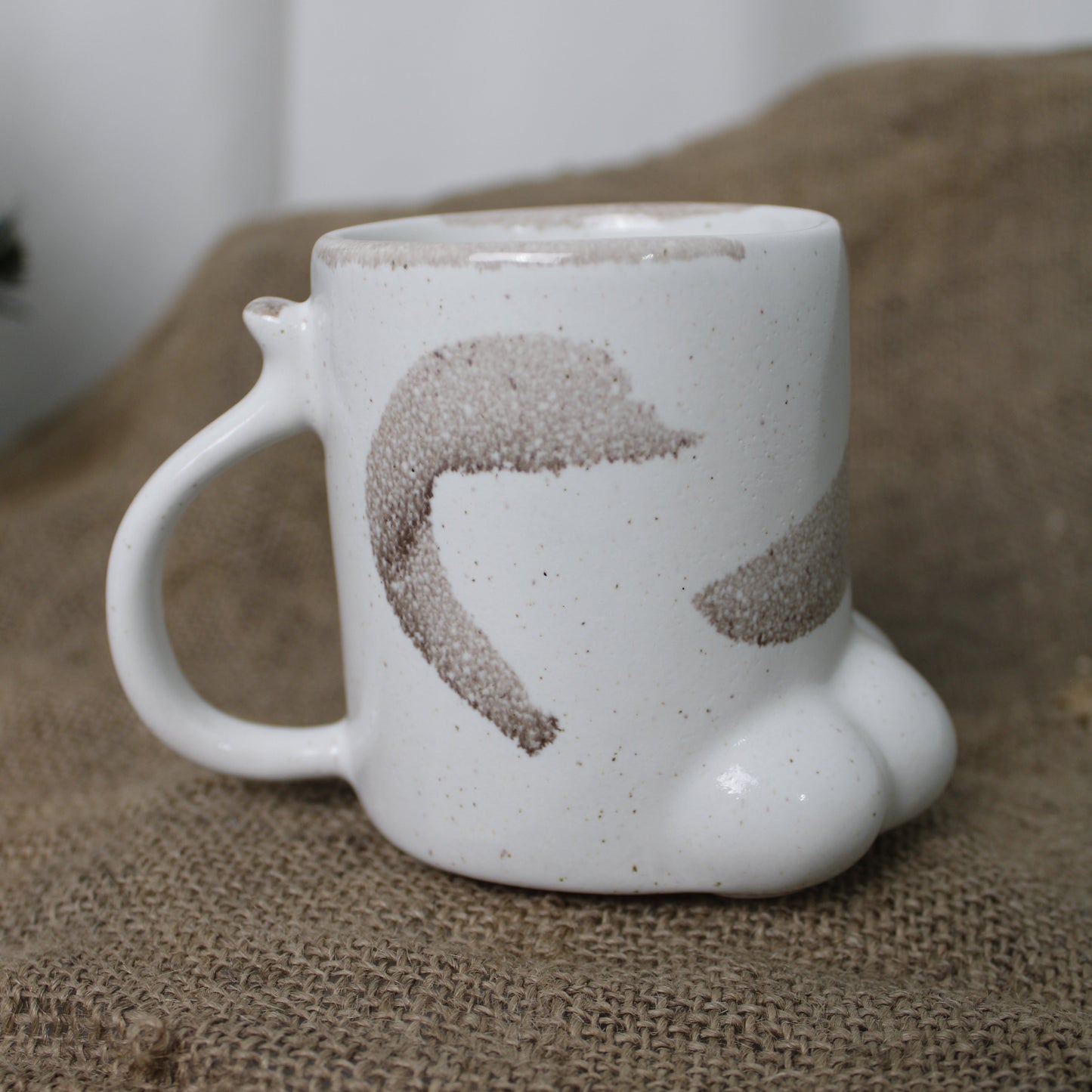 Kedi Patişi Seramik Kahve Kupa - Gülsüm Sanat Evi