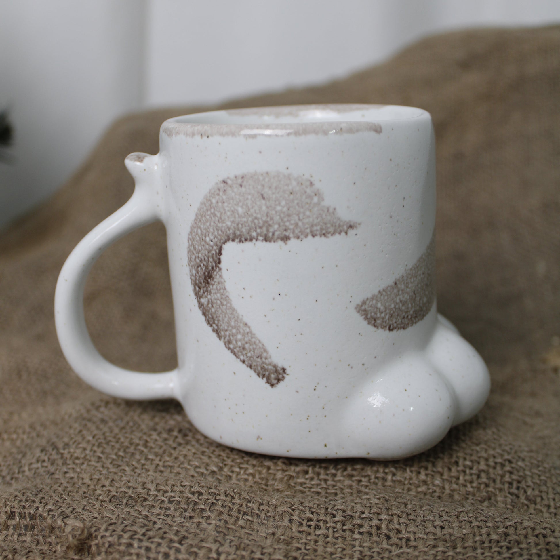 Kedi Patişi Seramik Kahve Kupa - Gülsüm Sanat Evi