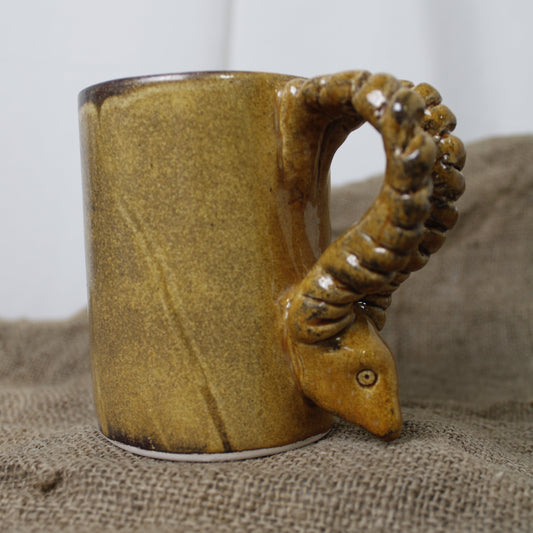 Koç Başlı Kulp Kahve Kupası - Gülsüm Sanat Evi