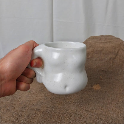 El Yapımı Göbekli Kahve Kupası 350ml Gülsüm Sanat Evi