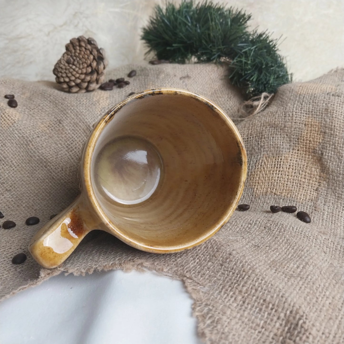 Stoneware Çakıl Büyük Kahve Bardağı Gülsüm Sanat Evi